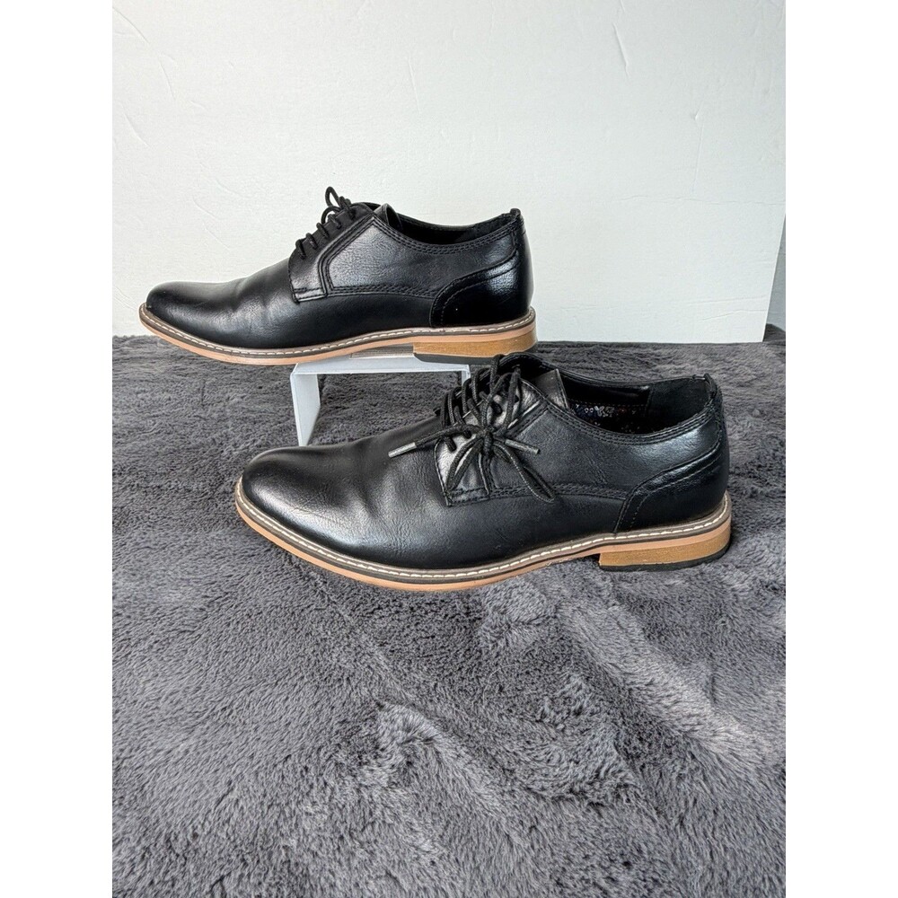 Madden by Steve Madden Men’s 8.5 Black Oxford Derby Dress Shoes Lace Up Casual